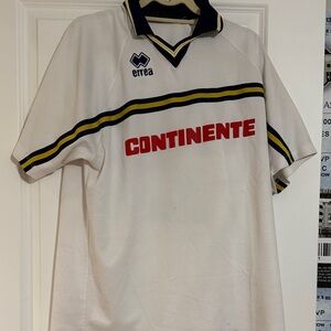 Authentic Football/futbol/soccer jersey Errea White and Navy Soccer Jersey